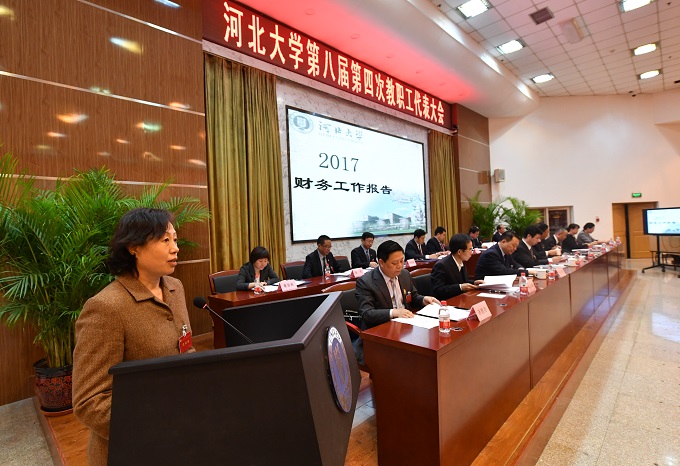 总会计师、财务与资产管理处处长张静作财务报告